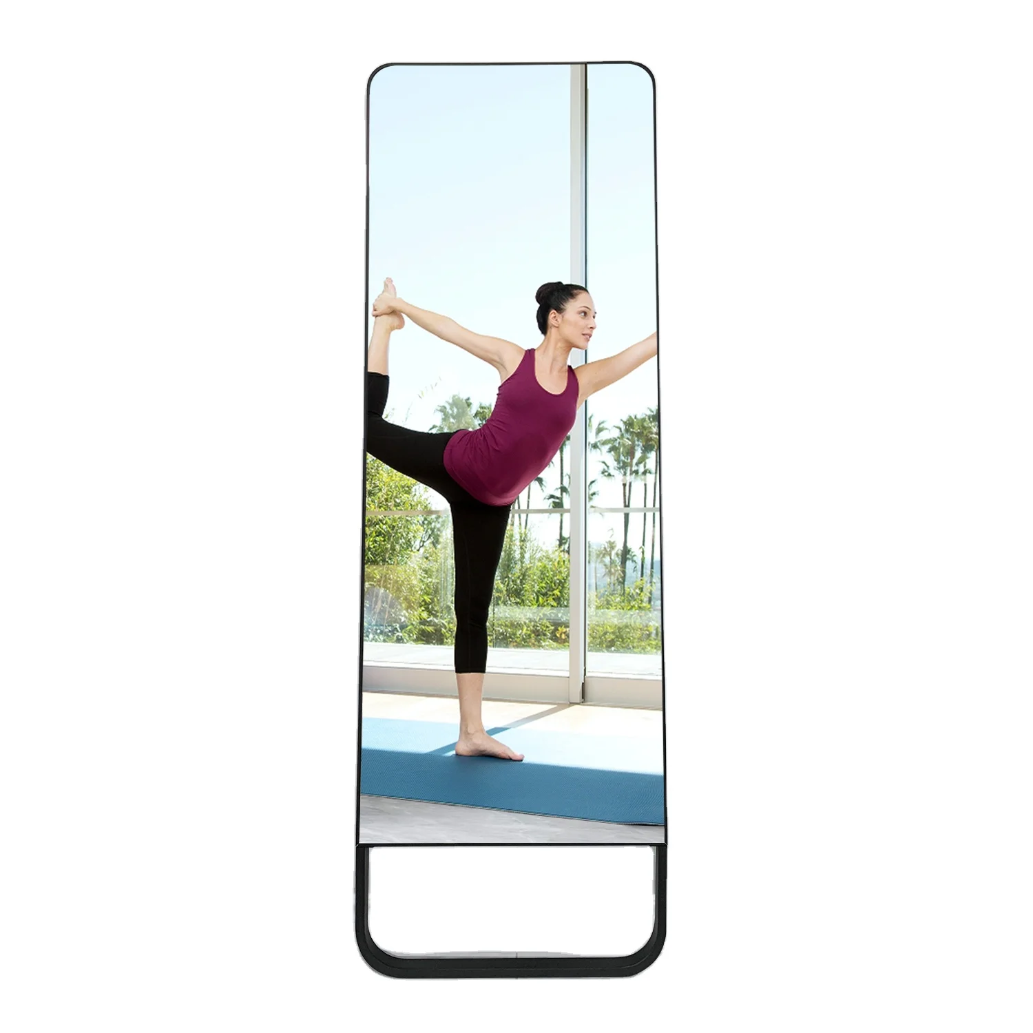 

2023 Best quality 43inch lcd screen yoga mirror display gym smart fitness mirror for sales