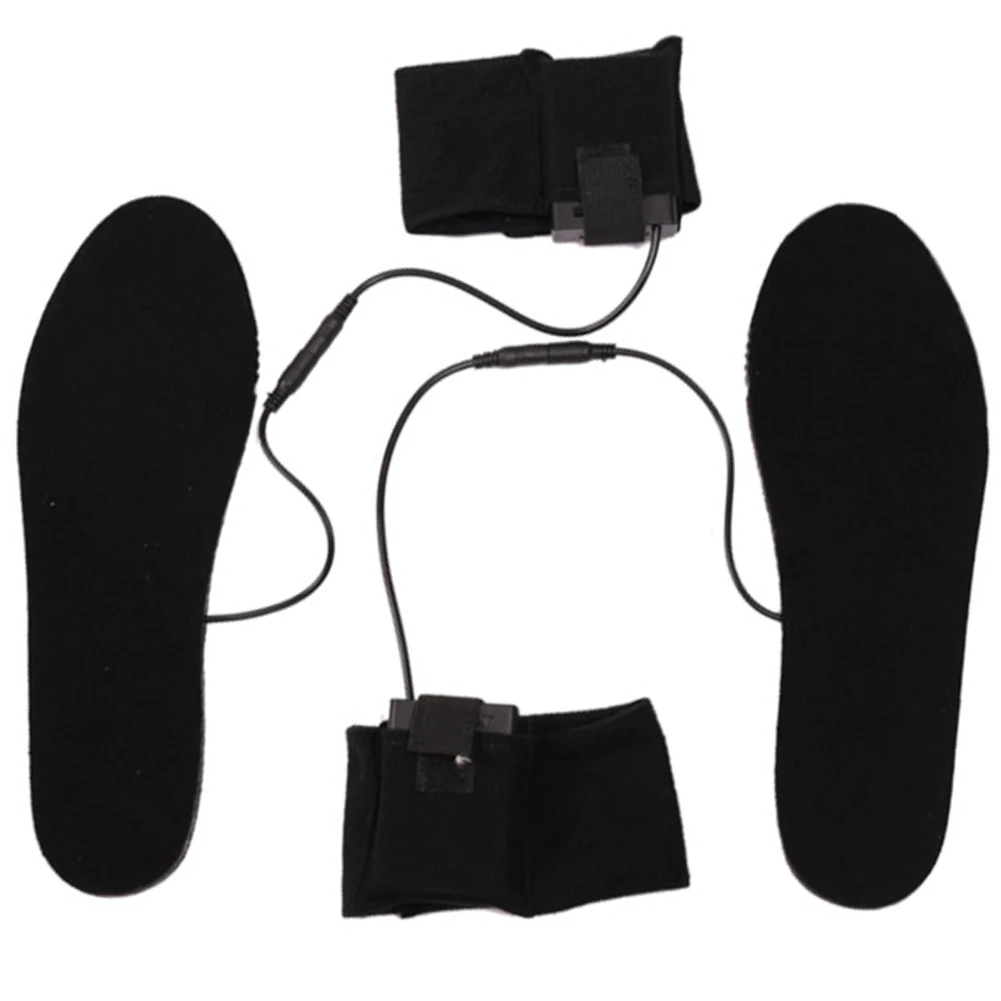 

1 Pair Battery Powered Cuttable Men Women Electric Heated Carbon Fiber Accessories Winter Foot Outdoor Sports Insoles Soft Shoe