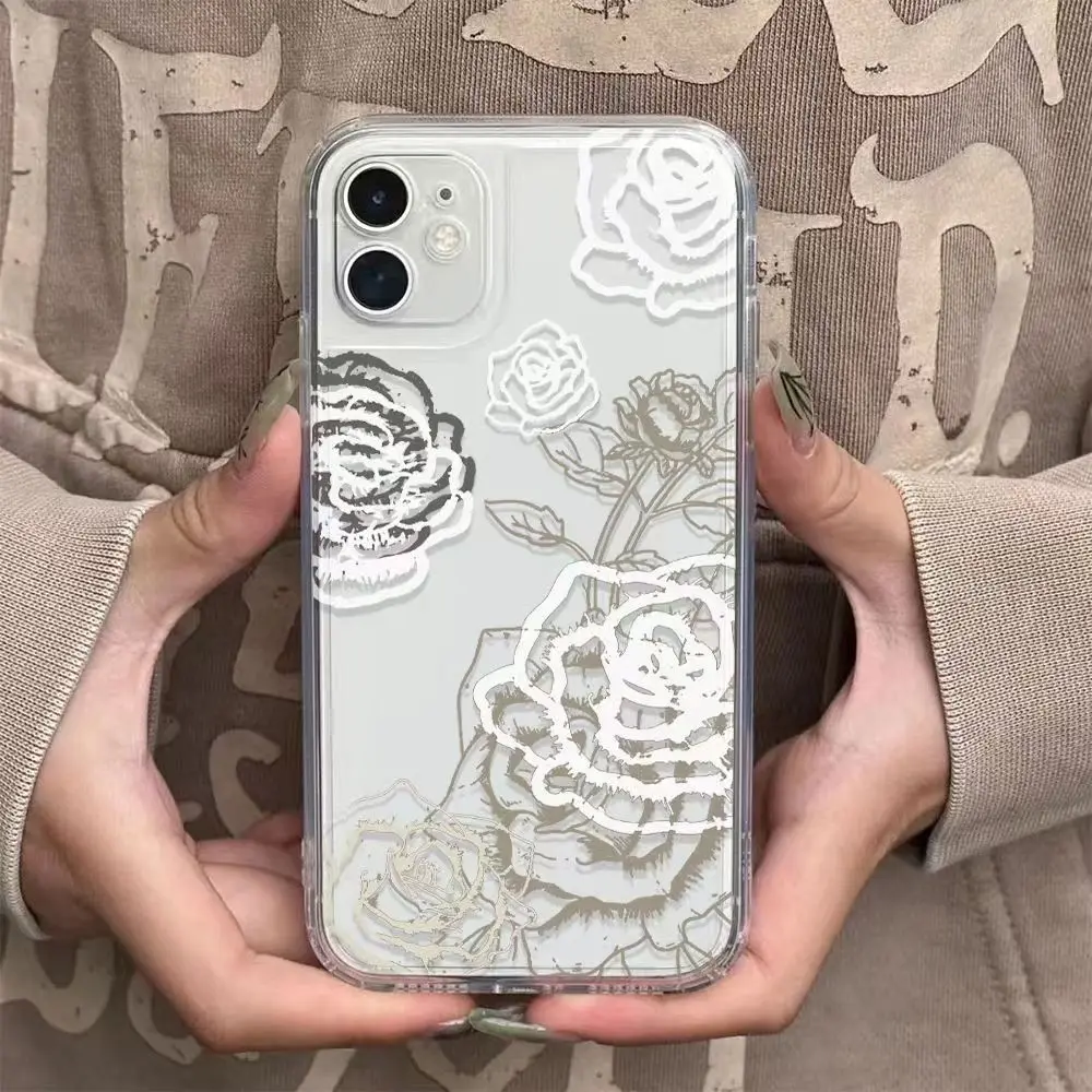 

Flower Phone Case For Vivo Y75 Y55 Y7S Y55S Y52S Y70S Y31S Y33S Y33T Y32 Y15S Y15A Y11 Y95 Y91C Y93 Y91 X80 Pro Soft Clear Cover