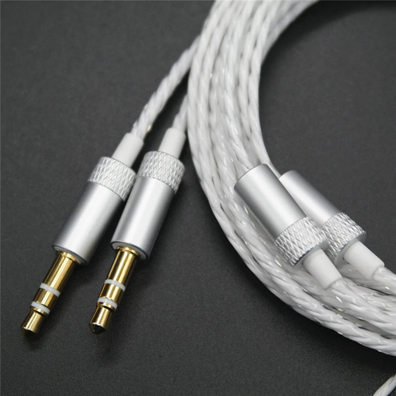 1 м HIFI OCC 2/4 ядра мягкая медь посеребренный провод аудиокабель для DIY обновление