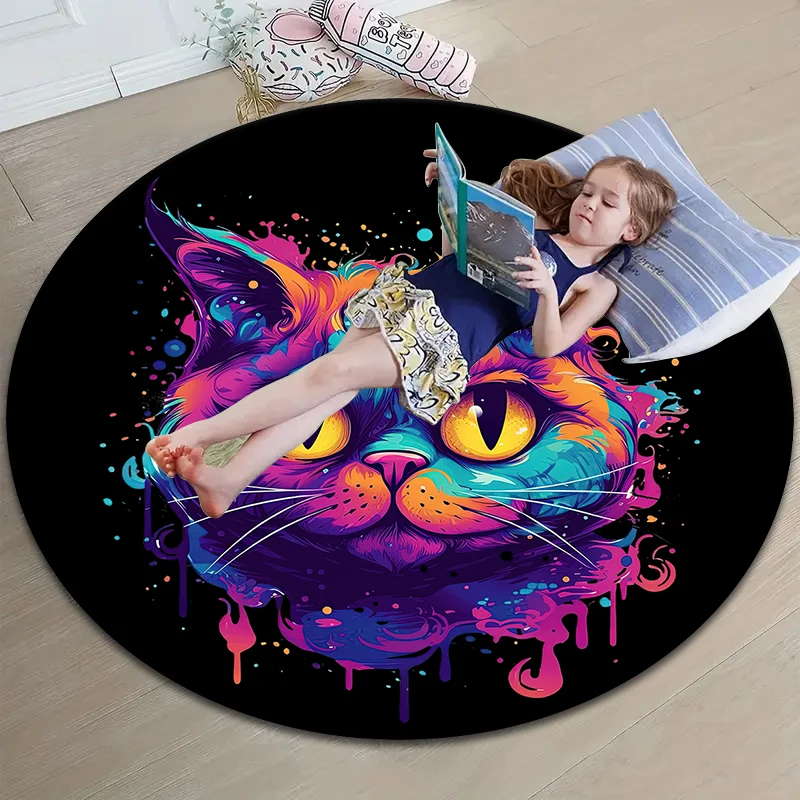 1 шт. детский нескользящий коврик с мультяшным котом