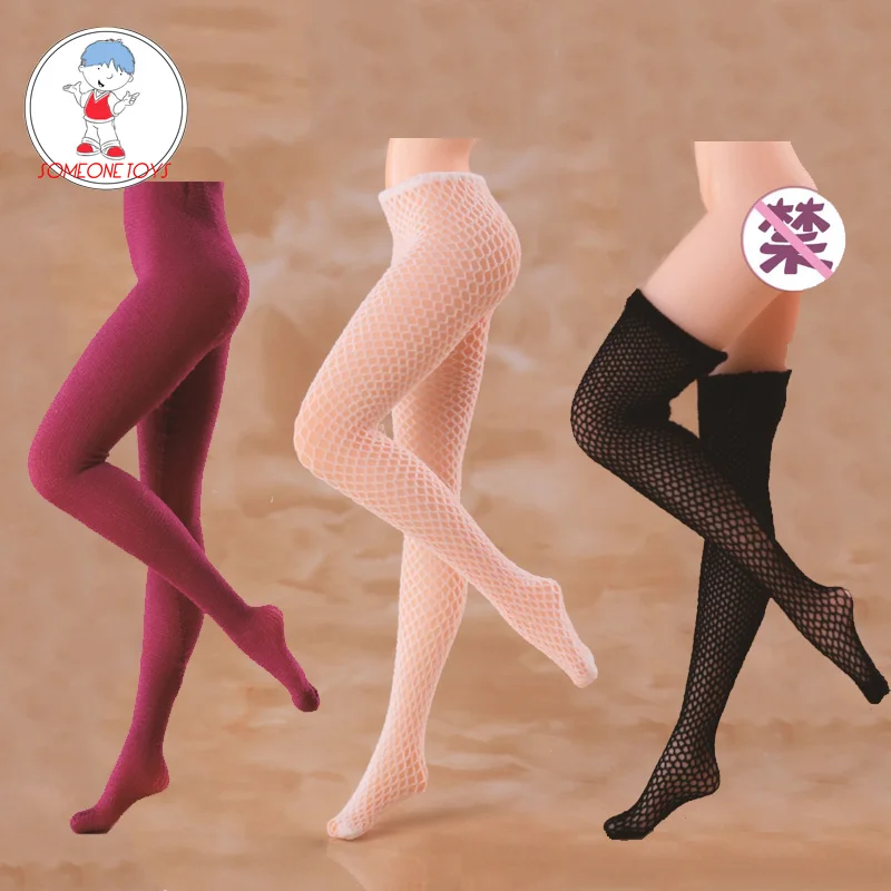 

HASUKI 1/12 SA04 фигурная одежда 3D стереоскопические колготки сетчатые носки бесшовные средние Носки для 6-дюймовых женщин TBLeague Doll