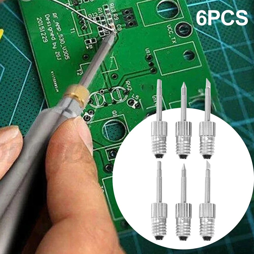 6 шт. набор наконечников для паяльника с интерфейсом E10
