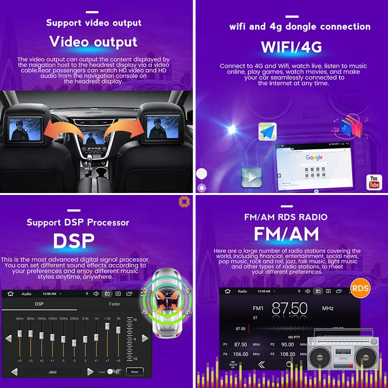 Автомобильный радиоприемник 2 Din Android 11 DVD плеер GPS Авторадио аудио для Kia Ceed 2010 2011