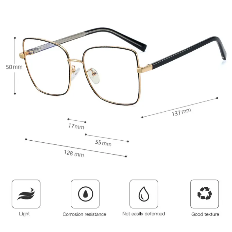 Женская оправа для очков с антибликовым покрытием UV400