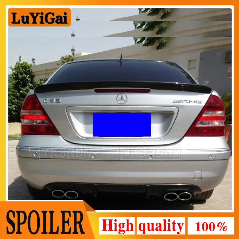 W203 спойлер для заднего крыла из углеродного волокна/ФАП Mercedes-Benz C-class C180 C200 C260 C320 2001