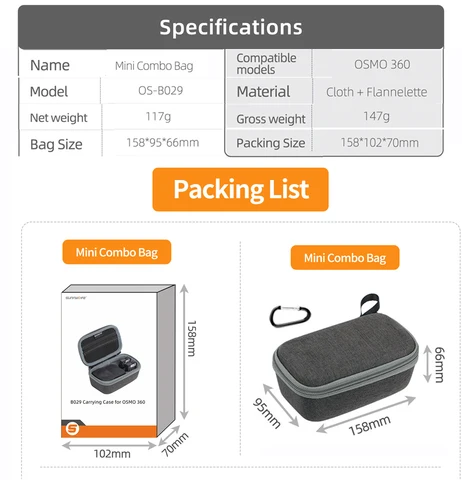 Сумка для DJI OSMO 360 TENENELE