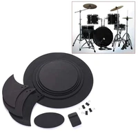 10pcs bass snare drum sound off mute silencer drumming rubber practice pad set