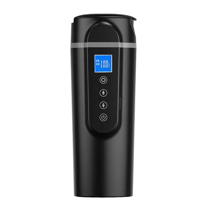 

Smart Car Heating Mug 24V/12V 420ml Car Heating Mug Leakproof 30100 Variable Temperature Control Electric Kettle
