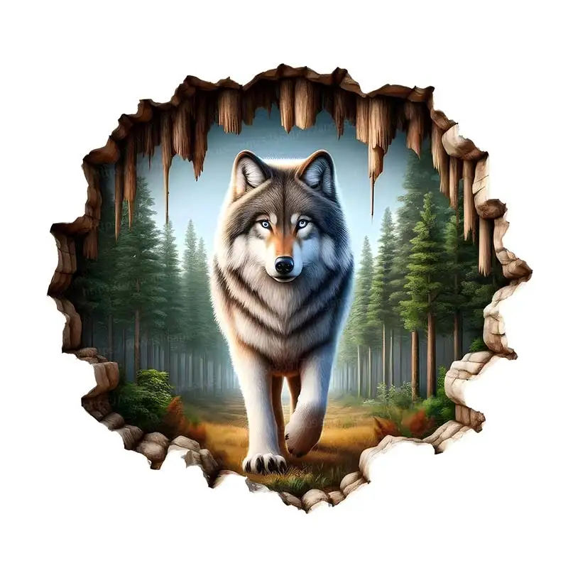 

Настенная наклейка волк детский Cartoon PVC