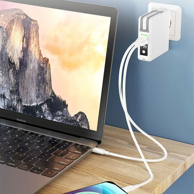 Настенное зарядное устройство Magsafe Power Bank 10000 мАч для iPhone 15 Samsung Xiaomi магнитная