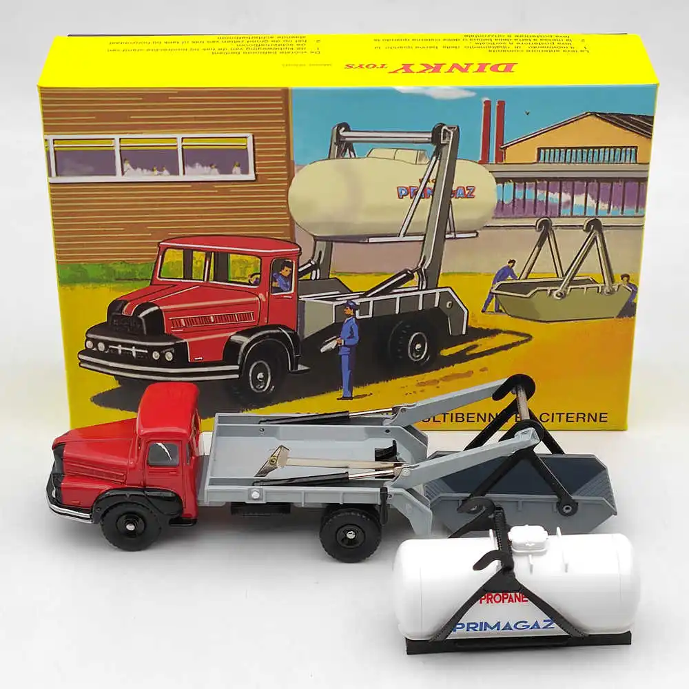 Тележка Tiguan Dinky 805, Unic multibucket Marrel и tank Primagaz, литые игрушки 1:43
