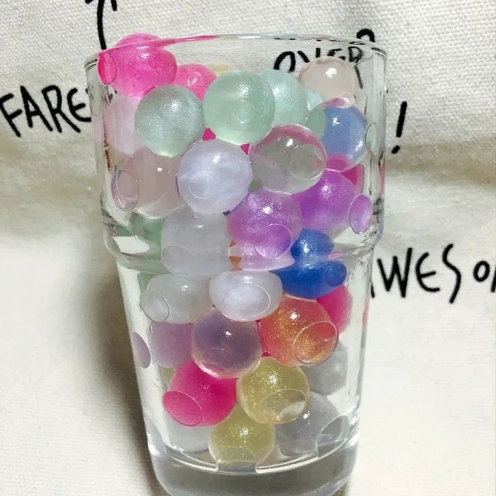 

300pcs/bag 3mm colorful water beads color flash Hydrogel balls Crystal Soil Water Balls Home Decor Wedding Decoration Growing