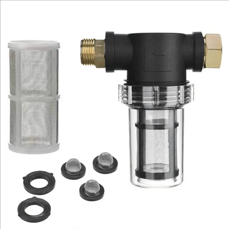 

L69A 40 100 Mesh Garden Hose Filter for Pressure Washer Inlet Water Inline Sediment 3/4" Connector Accessories