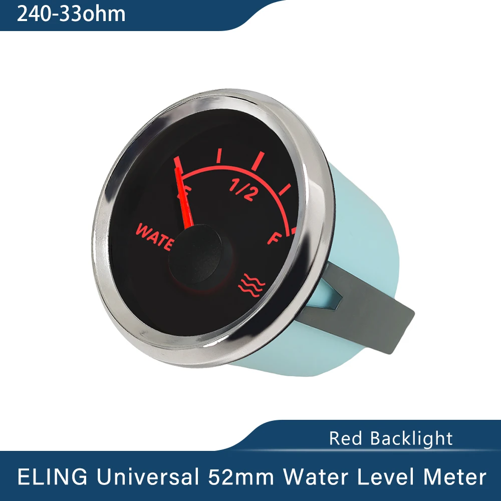 

Новейший 52 мм Универсальный измеритель уровня воды 0-190 Ом 240-33 Ом с красной подсветкой для автомобильной лодки 9-32 в