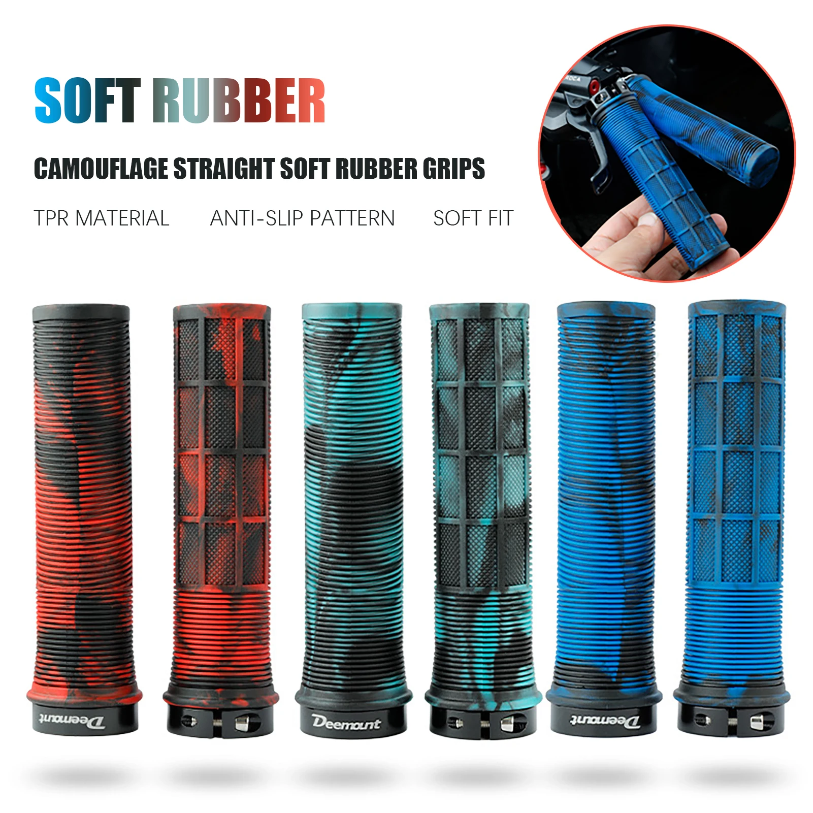 1 пара велосипедных грипсов эргономичный замок для горного велосипеда