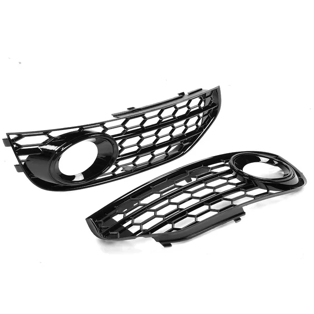 

2X крышка решетки передних противотуманных фар для Audi A4 B8 B8.5 ALLROAD 2009-2015, решетки бампера, сотовые автомобильные аксессуары 8K 0807681 J01C