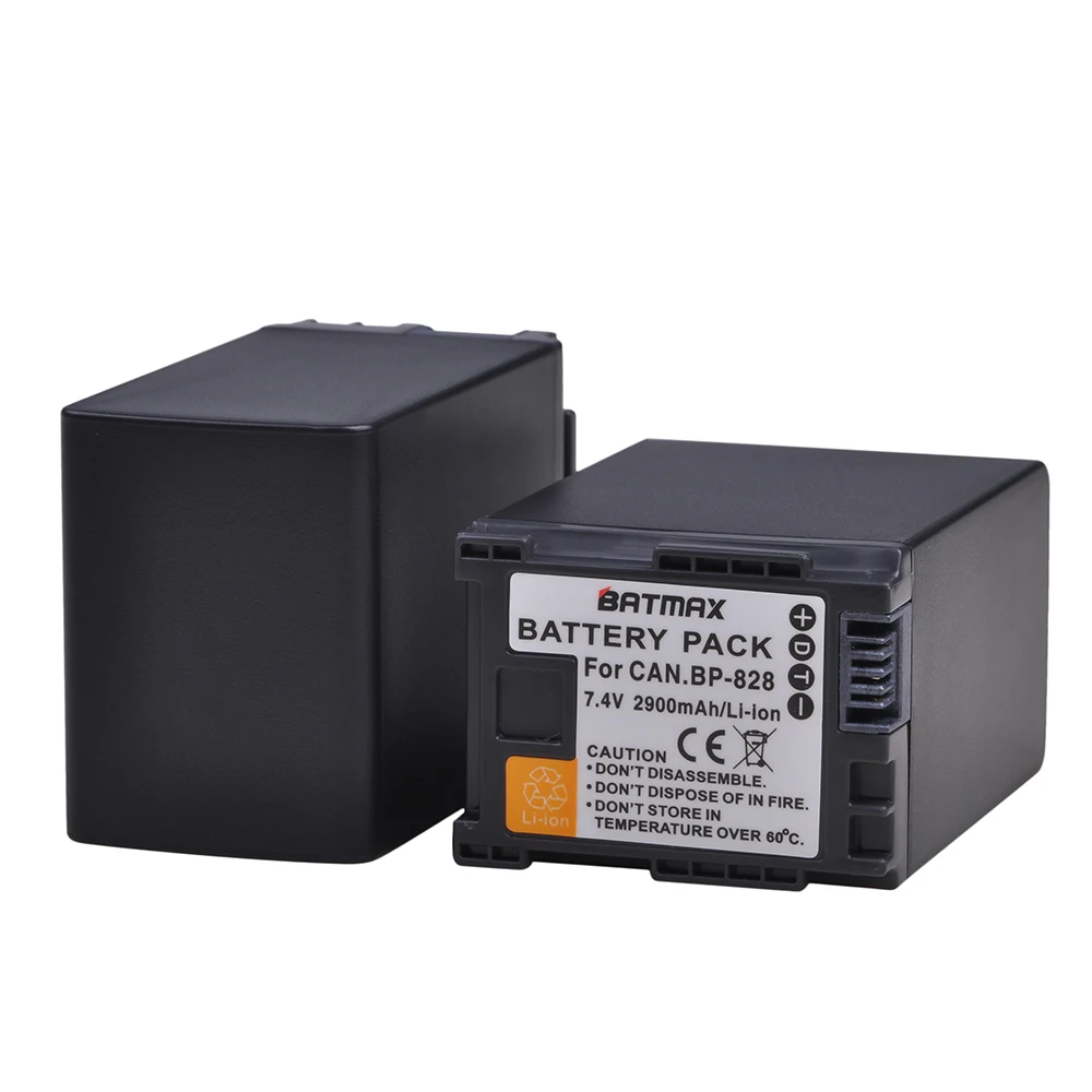 Аккумулятор Batmax BP-828 BP828 2900 мАч для Canon VIXIA XA20 XA25 XA35 XA40 XA45 XA50 XA55 XA65 XA70 XA75 HF G30 G40 XF400