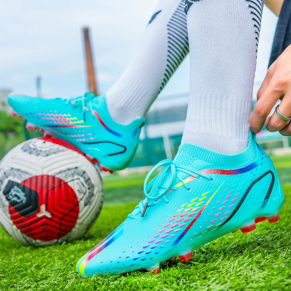 High Quality Football Boots TF/FG Outdoor Training Soccer Shoes  Adult Teenager Cleat Training Match Sneakers Breathable Low-Top