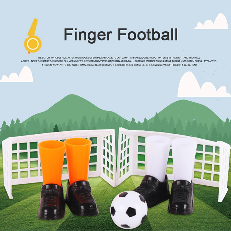 

Funny Mini Finger Soccer Football Match Play Table Game Set with Two Goals Fun Funny Gadgets Novelty Toys For Kids Toy Party