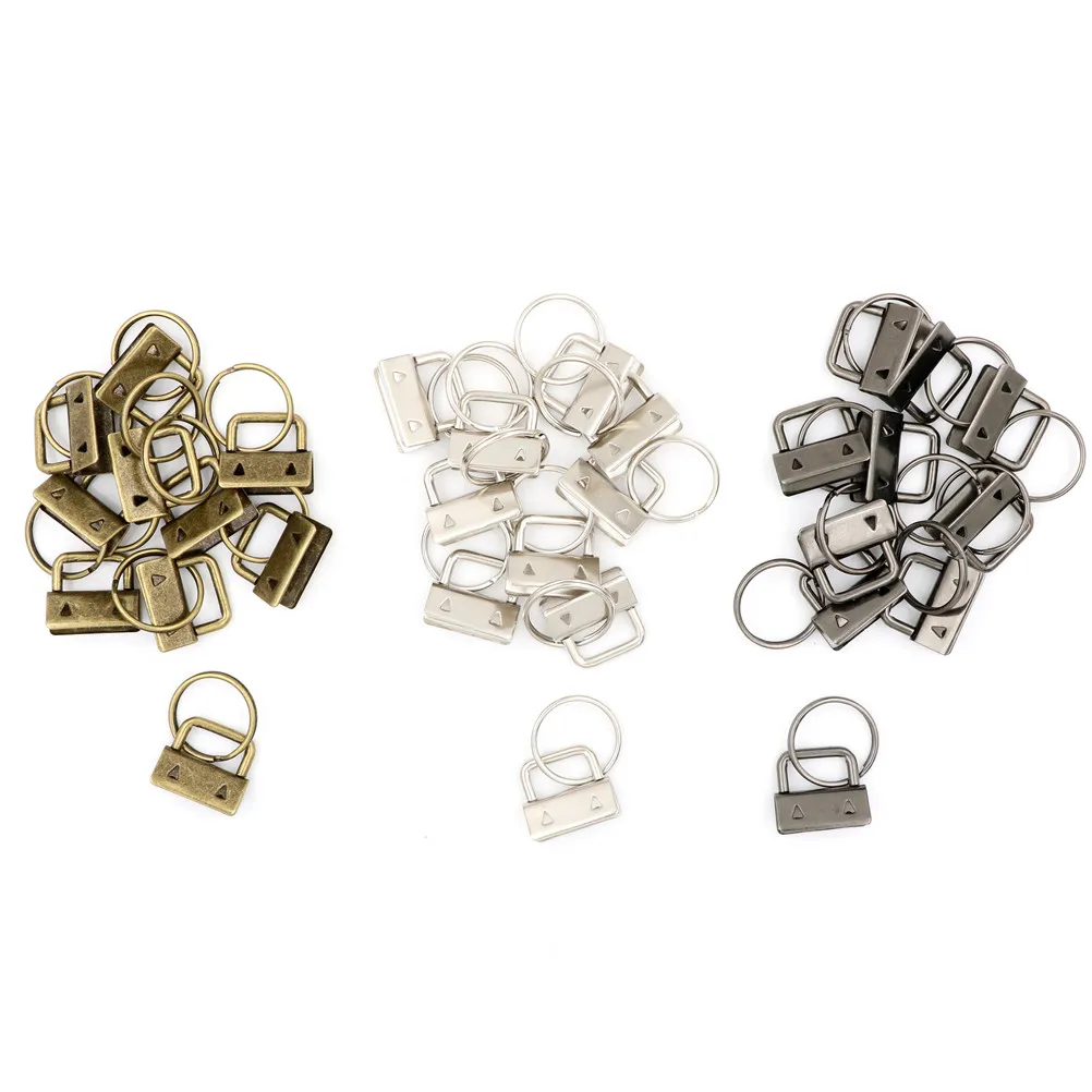 

10Pcs 25mm Metal keychain Split Ring For Wrist Wristlets Cotton Tail Clip Key Fob Hardware