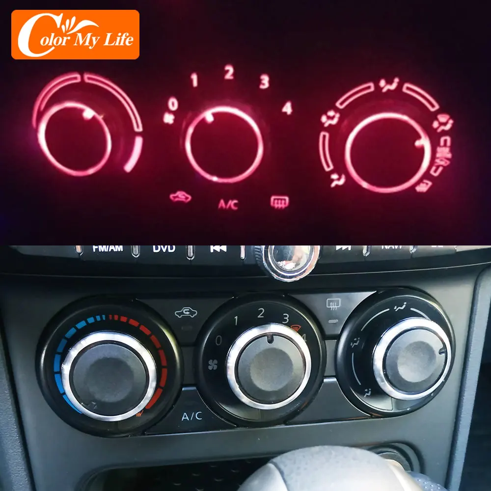 

Car Accessories for Nissan Qashqai 2012 Aluminum Alloy Air Conditioning Knob AC Knob Heat Control Switch Button Knob Car-Styling