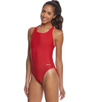 sporti solid wide strap one piece swimsuit high quality lycra women sexy swimwear