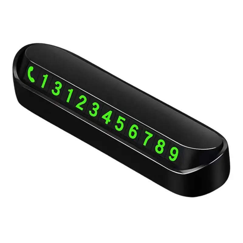 

Временная карта с номером телефона для парковки автомобиля, ночной светящийся знак для остановки автомобиля, автомобильный аксессуар, необходимые гаджеты для парковки, автомобильный стоп