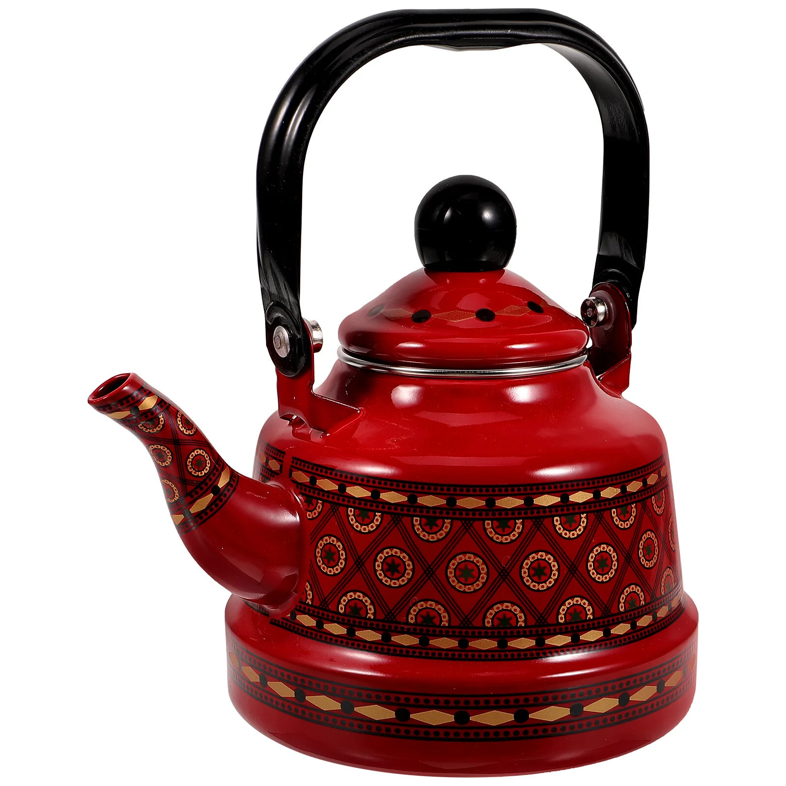 

Gas Stove Tea Dispenser Enamel Teakettle Coffee Pot Decorative Teapot Enamelware