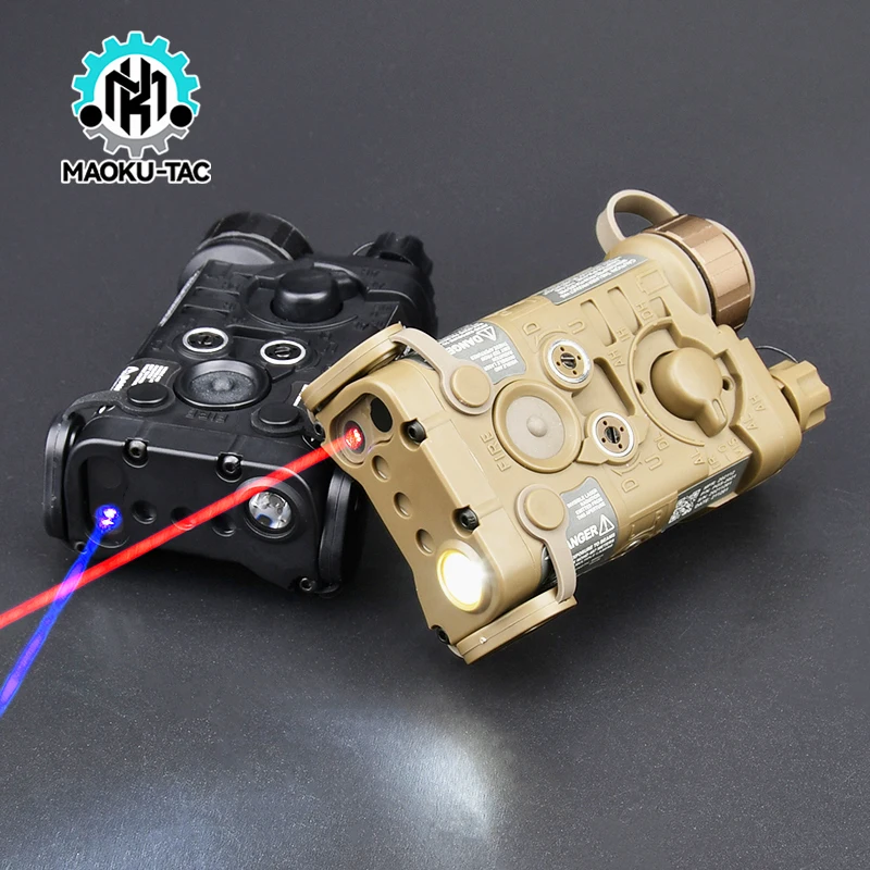 NAGL Green Laser Battery Box Tactical Red Dot Laser Weapon Aiming Laser White Light Strobe Airsoft Hunting Gun Laser PEQ 15 DBAL