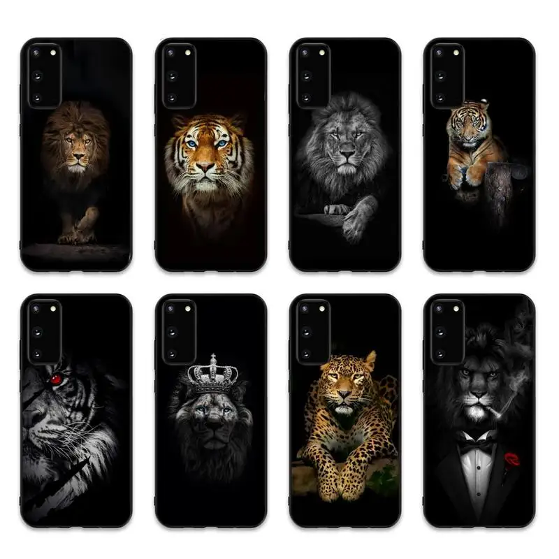 

Animal Tiger Lion Phone Case for Samsung S10 21 20 9 8 plus lite S20 UlTRA 7edge