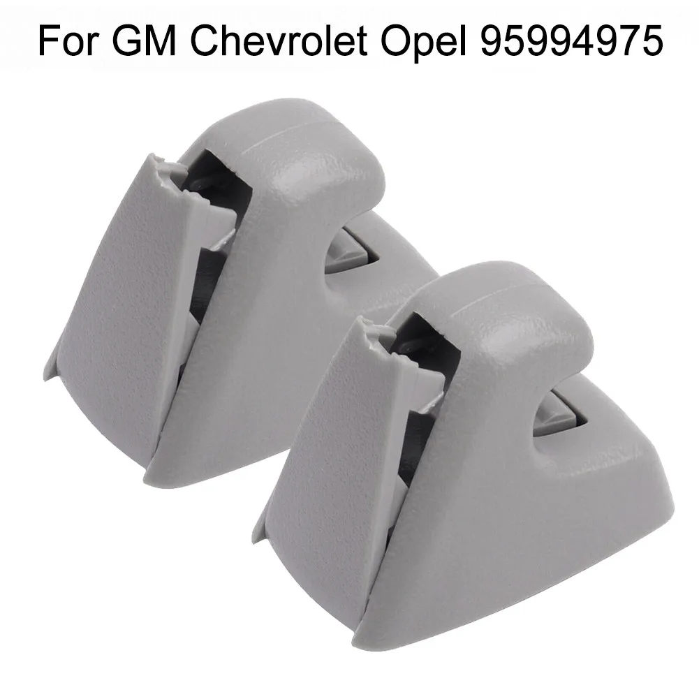 

2x Car Sun Visor For GM Chevrolet Opel 95994975 Cruze Sonic Spark Gray Auto Sun Visor Support Clip Retainer Bracket Hook