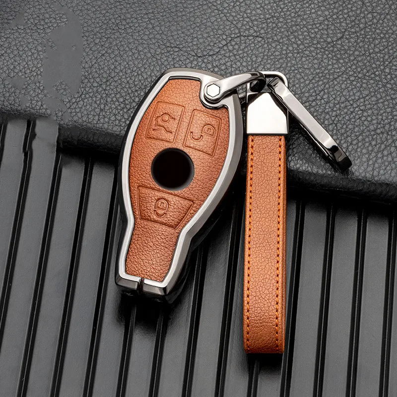 

Zinc Alloy Car Key Cover Case Holder Protector Fob For Mercedes Benz A B C S Class AMG GLA CLA GLC W176 W221 W204 W205 Accessory