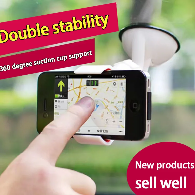 

New 360° Rotating Car Phone Holder Universal Dashboard Mount Car Holder GPS Phone Stands Auto Accessories Car Phone Holder