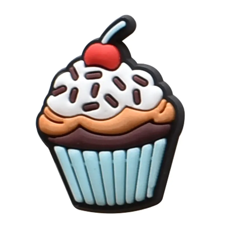 Wholesale Shoe Charms Decorations Fits for Crocs Accesorios 100 Pack food Girls Kids Women Christmas Gifts Birthday Party Pins