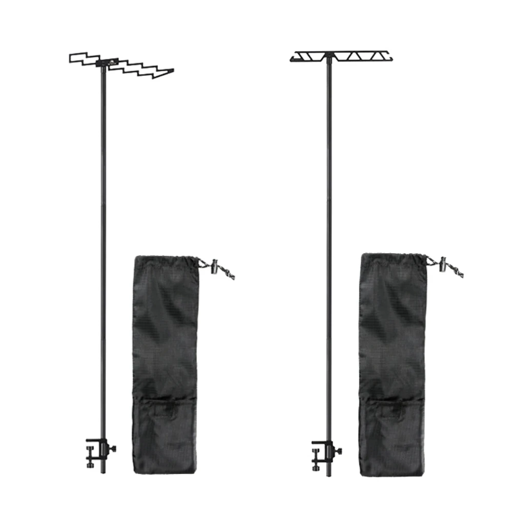 

Foldable Lantern Stand Outdoor Camping Traveling Fishing Hanging Light Stand Desk Table Stand Holder Folding Lamp Bracket