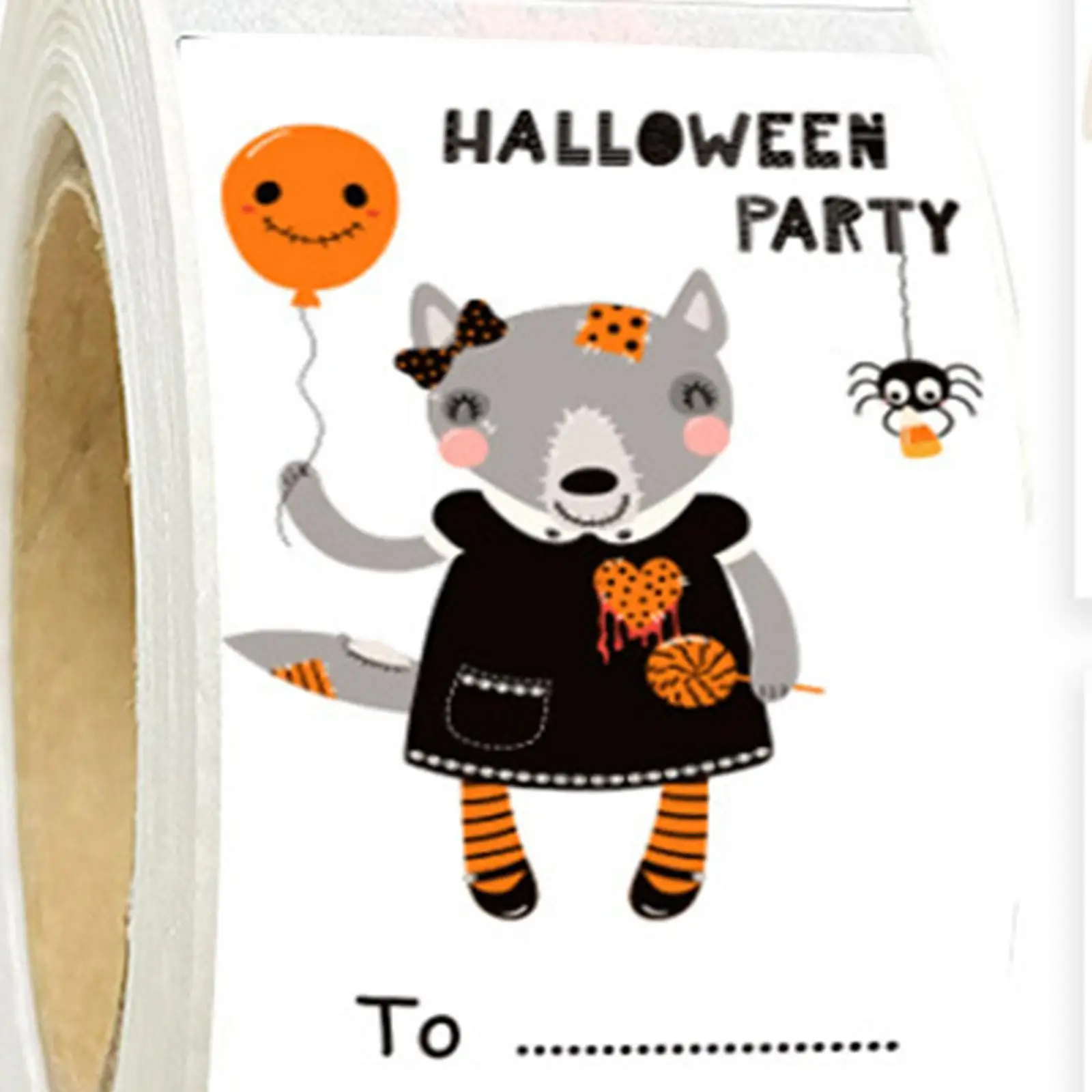 

3 Rolls Halloween Sticker Roll Gifts Wrapping Stickers Sealing Decals 1.5inch Adhesive Label Card Decoration Envelope Seals