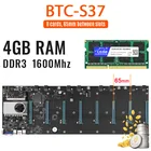 Набор материнской платы для майнинга, 8 GPU, Биткоин, криптоэтериум, BTC с 4 Гб ОЗУ, Майнинг P, материнская плата с низким энергопотреблением