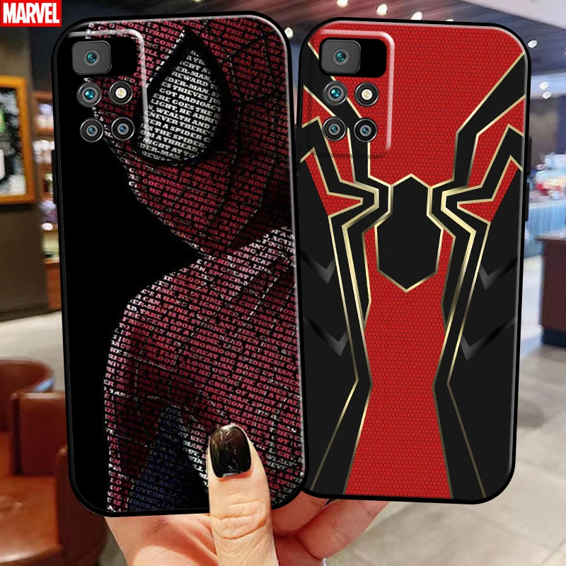 

Marvel Spiderman For Xiaomi Redmi 10 6.5 Inch Phone Case Silicone Cover Funda Coque Back Liquid Silicon Carcasa