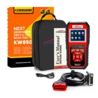 Профессиональный сканер KONNWEI KW850 OBD2, полный комплект функций OBDII, проверка двигателя, датчик O2, тест батареи, автомобильный считыватель кодов кВт 850