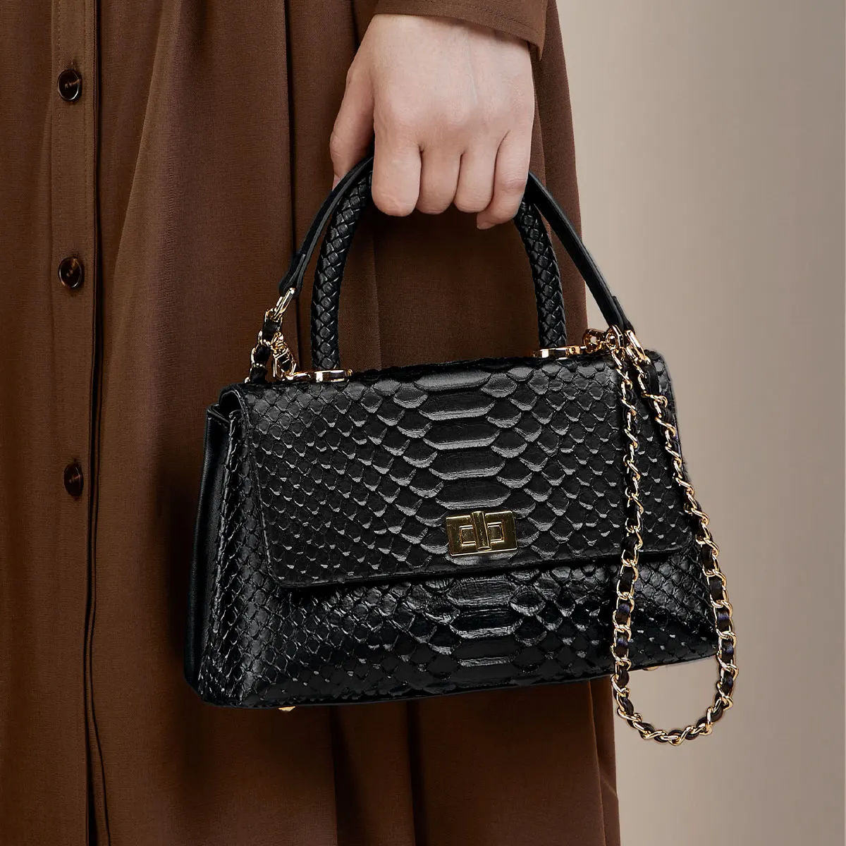 ZOOLER Genuine Leather Women Handbag Business Shoulder Bag First Layer Skin Purses College Girl Original Design Pattern#QS363