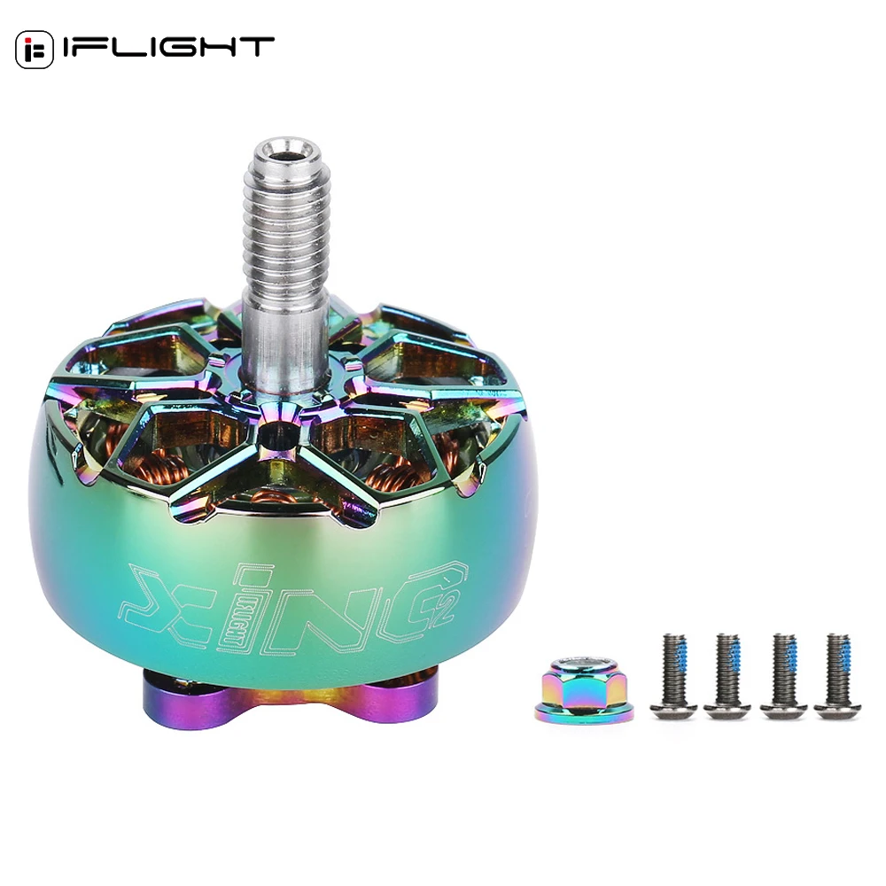 

IFlight XING2 2207 1950KV 3-6S CW винтовая резьба 5 мм вал из титанового сплава бесщеточный двигатель для FPV Racing Freestyle Drone Toy