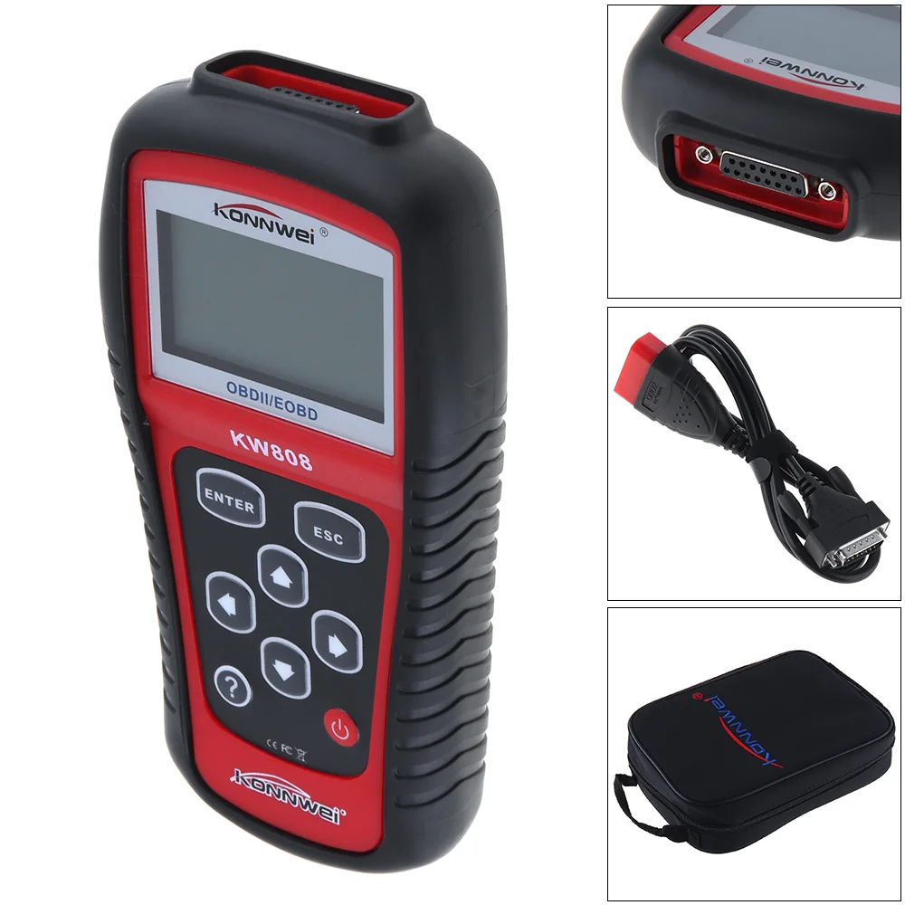 

OBDII EOBD Multi-languages 12V Automobile Fault Diagnosis Decode Car Diagnostic Tool Scanner for US Asian European Vehicle