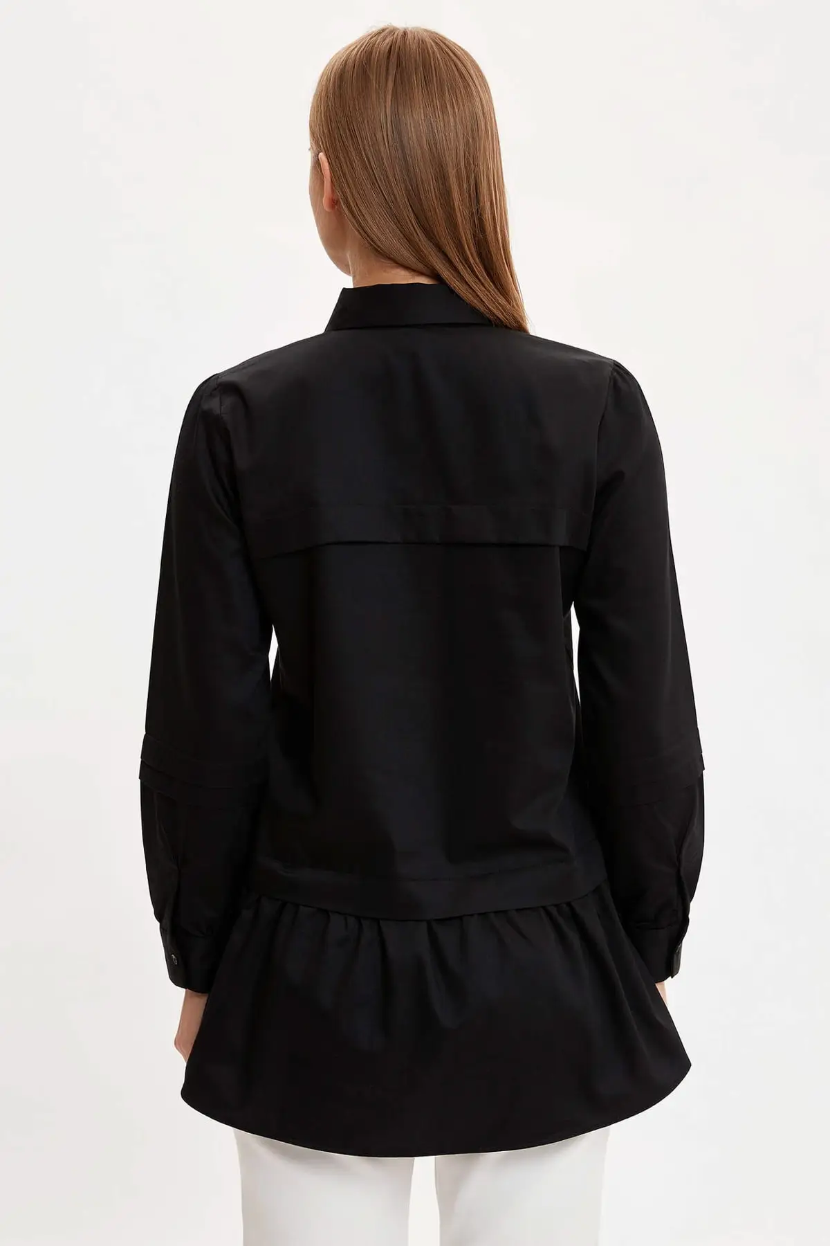

Modest Button Advanced Woven Tunic Muslim Tunic 2021 Fashion
