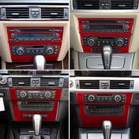 carbon fiber for bmw e90 e92 e93 air conditioning cd control panel stickers carbon for bmw accessories car interior mouldings