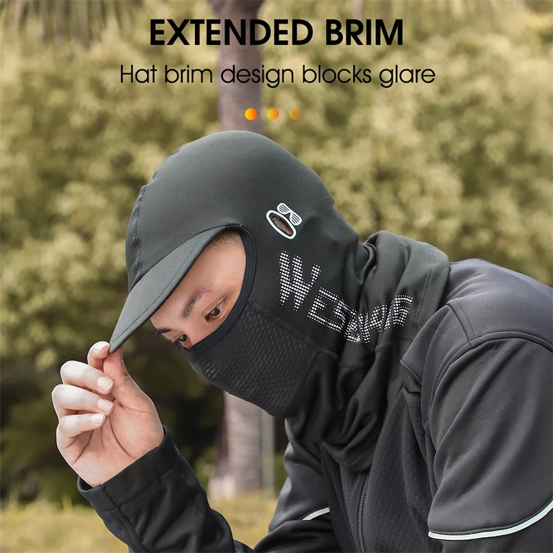 WEST BIKING Winter Motorcycle Balaclava Bicycle Cycling Travel Caps Dustproof Face Cover Fishing Sun Protection Summer Cool Hat