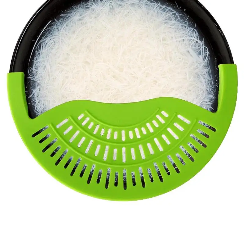 

Pot Strainer Hands-Free Snap Strainer Food Strainer Gadget For Draining Spaghetti Pasta Ground Beef Vegetables And Fruits Fits