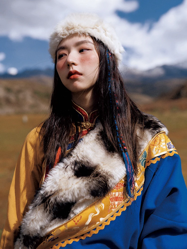 Традиционная Классическая тибетская одежда новая рубашка хлопковая льняная