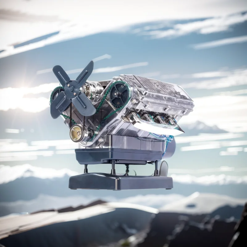 DIY Mini V8 модельный набор с более чем 250 компонентами-восемь цилиндров ручной работы