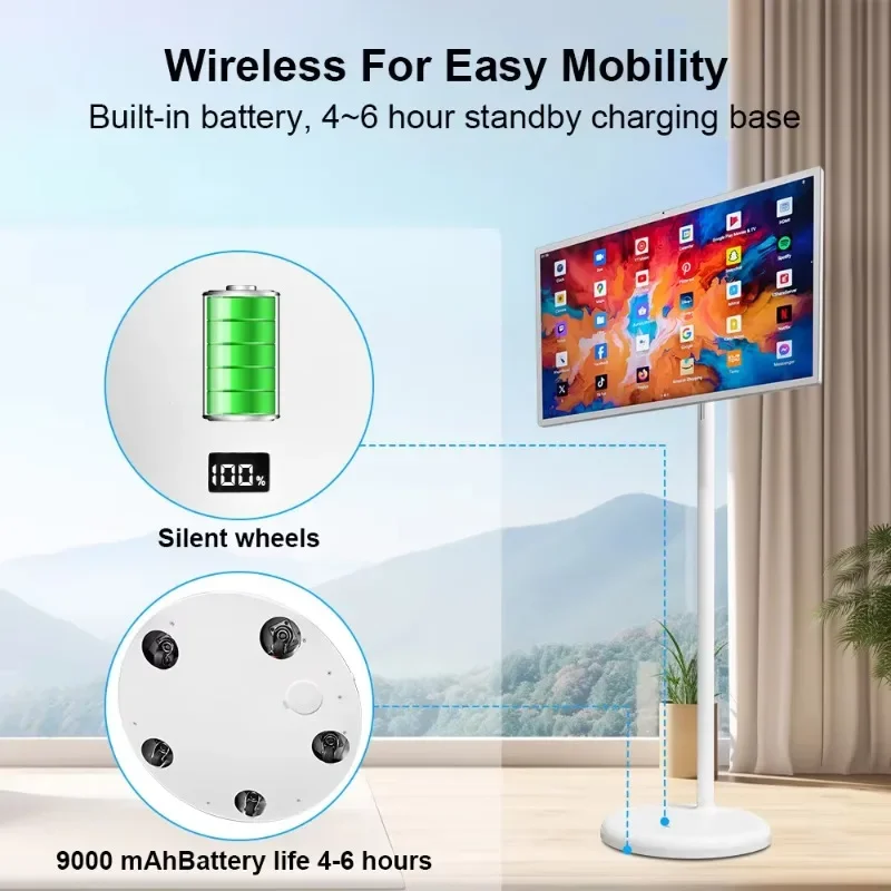 Новые тенденции 27-дюймовый Wi-Fi IPTV портативный сенсорный экран планшета телевизор